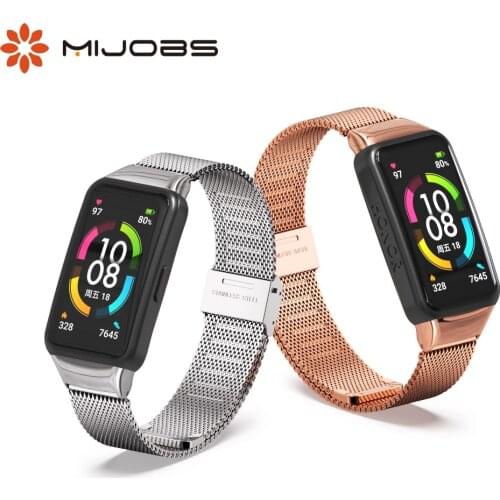 Strap For Huawei Honor Band 6 Smart Wristband Bracelet Replacement Watch Strap For Huawei Band 6 Wrist Strap Metal Band