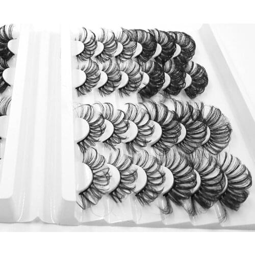 NEW 5/24 pair Eyelashes 3D Lashes 25mm Mink False Eyelashe Fluffy Soft Eyelash Dramatic Makeup Lashes Mink 3D Lash Natural Long