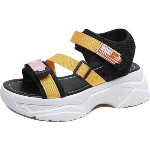 Women sandalas Summer platform womens sandals sexy hollow open-toe womens shoes casual shoes women beach shoes hjm