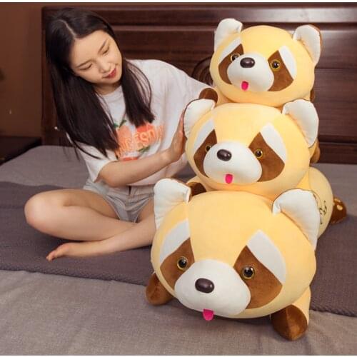 Nice 1pc 60cm-100cm Huggable Long Tail Raccoon Doll Plush Toy Girlfriend Pillow Cute Adorable Bear Ragdoll Koala Girl Bed