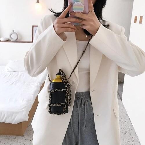 Chain Shoulder Bag Bike Mini Bag Purse Fashion Crossbody Bag Strap Clutch Luxury Women Water Bottle Pouch Totes Ins Hot Style