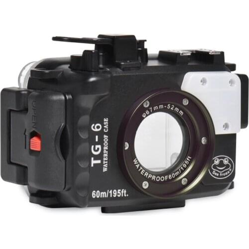 Mcoplus WP-TG6 60m/195ft Waterproof Underwater Diving Camera Housing Case Bag for Olympus TG6 TG-6 Camera
