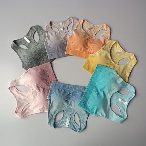 Women Yoga Bra Seamless Sports Bra Shockproof Yoga Beauty Back Fitness Bra Sports Bra for Women Gym