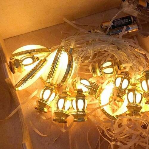 1.5 M Star Moon String Lights Battery Powered 10LED Fairy Light Decor String Lights For Indoor Ramadan Wedding Party Decoration