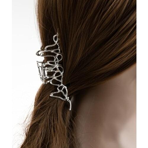 1pc Metal Catch Clip Large Clip Hair Headdress Hairclips Cross Hairpins Hairgrip Elegant Girls Clip Hair Accessories