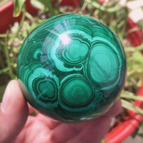 1pc Natural Crystals Quartz Malachite Sphere Ball Energy Reiki Stones Room Home Office Aquarium Decoration Accessories Gemstone