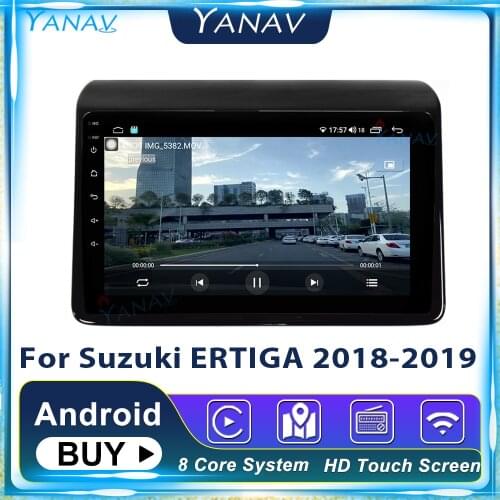 128G Android Stereo Rreceiver Multimedia Player GPS Navigation Car Radio For Suzuki Ertiga 2018-2019 Touch Screen Unit head