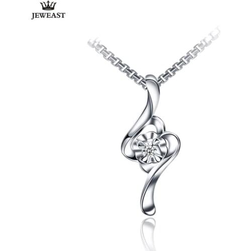 18K Pure Gold Pendant Real AU 750 Solid Gold Charm Beautiful Diamond Upscale Trendy Classic Party Fine Jewelry Hot Sell New 2020