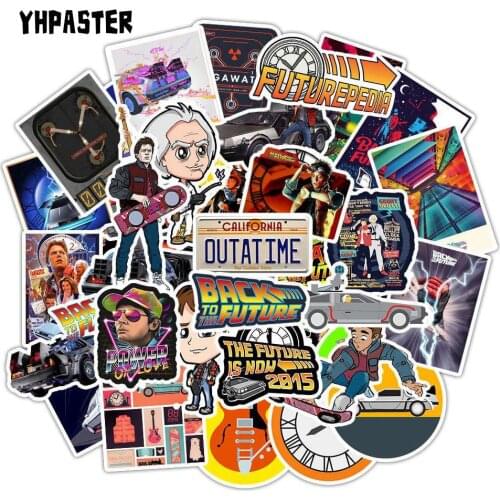 10/30/50Pcs Classic Movie Back To The Future Stickers For Refrigerator DIY Suitcase Laptop Car Skateboard Album Motorcycle