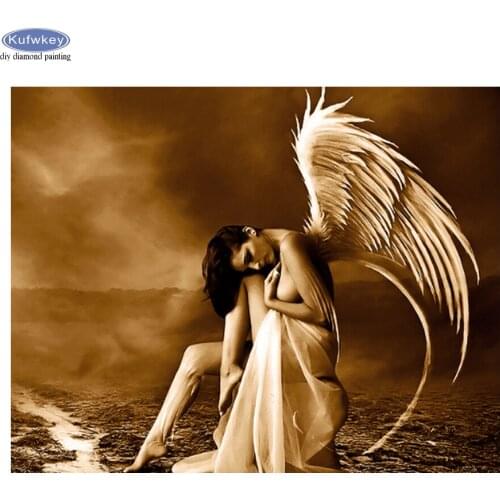 Full Square Round Drill 5D Diamond Painting Angel girl Embroidery Cross Stitch Kit Diamond Mosaic Diy Needlework Home Decor