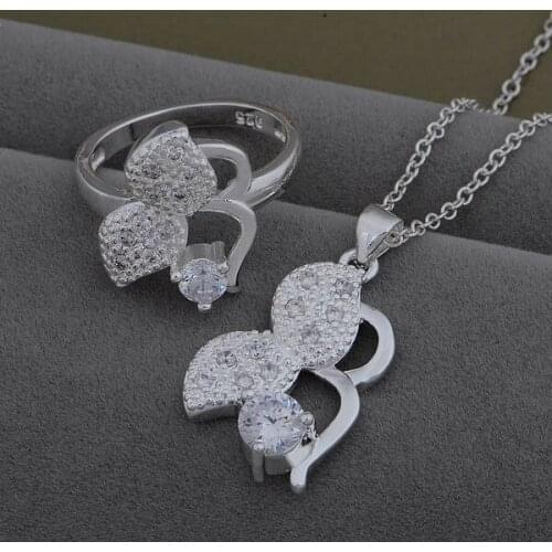 AS500 Trendy wholesale r Jewelry Sets Ring 522 + Necklace 818 /awgajnna bxdakokar plated