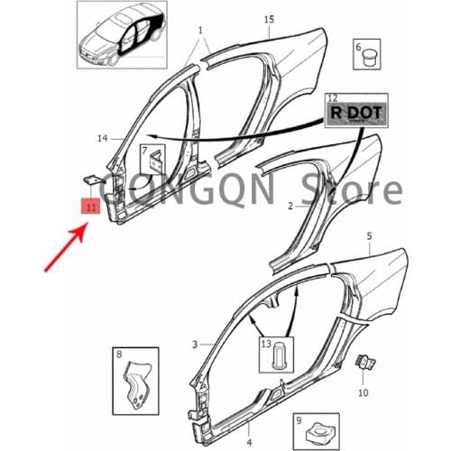 CAR side stick 2007-2019vol voxc70 xc60 v70 v60 cross country v60 s80l s80 s60l s60 cross country s60 Door trim fixing bracket F