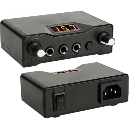Professional Lcd Dual Tattoo Power Supply Digital LCD Display Tattoo Transformer Regulator Permanent Makeup Tattoo Power Supply