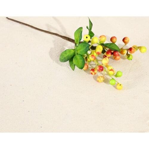 Artificial Simulation Berry Flower Plant Bouquet Home Wedding Party Decoration SCIE999