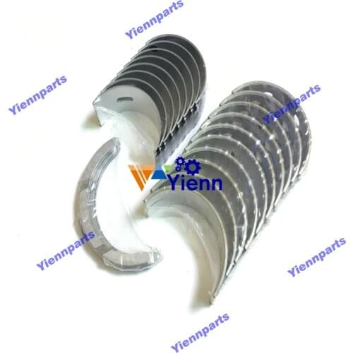 For Iseki T5000 Crankshaft Main Connecting Rod Bearing Set For Isuzu 4AB1 Excavator Diesel Engine Spare Parts