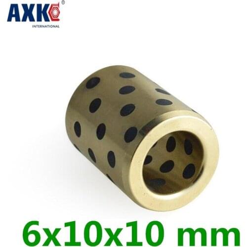 6x10x10 Mm Linear Graphite Copper Set Bearing Copper Bushing Oil Self-lubricating Bearing Jdb