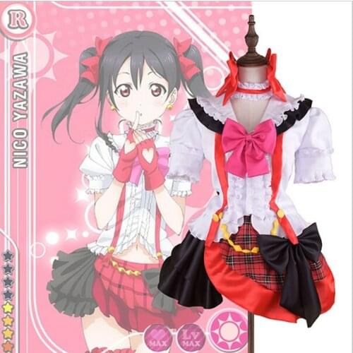 Love Live! School Idol Project Nico Yazawa Cosplay Costumes Stage Performance Costume Muse Group Member Uniform Custom