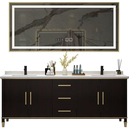 2020 new bathroom furnitures solid wood bathroom vanity SV214