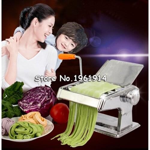 Stainless Steel Manual Pasta Maker Noodle Making Machine , Vegetable Noodle Maker Machine Tool