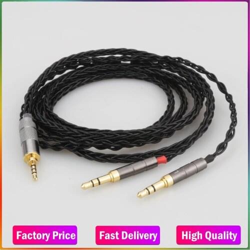 New Audiocrast 8 Cores Headphone Earphone Cable For Denon AH-D600 D7100 Hifiman Sundara Ananda HE1000se HE6se he400