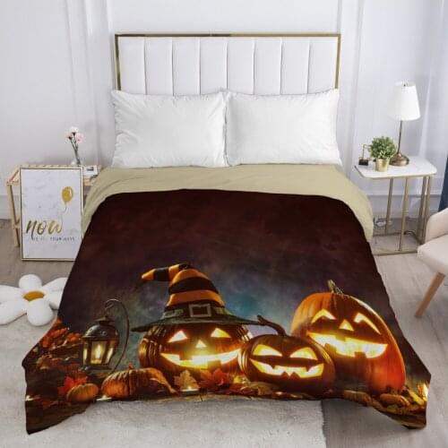 Cartoon Hallowmas Childrens Duvet cover Quilt/Blanket/Comfortable Case Bedding for kids baby boy girls 140x200 for Home Pumpkin