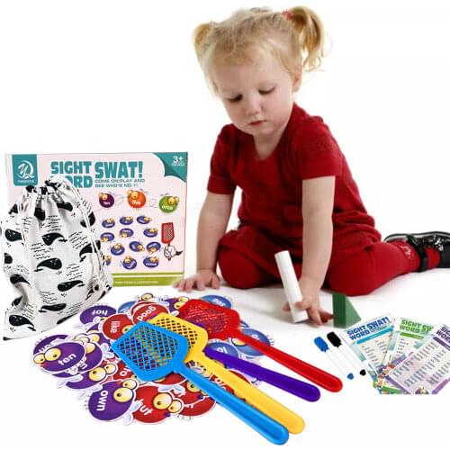 Swatting Sight Word Game Kids Educational Sight Word Game Toy Helpful To Build Reading, Spelling And Vocabulary Skills For child