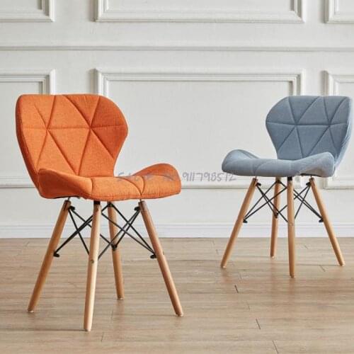 Nordic Dining Chair Bedroom Household Leisure Simple Stool Discussion Office Dormitory Desk Chair Makeup Manicure Stool