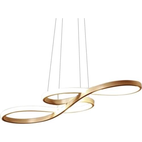 Modern LED Hanging Lamps Simple Musical Note Aluminum Designer Kitchen Dining Living Room Cafe Art Pendant Light Luxury Fixture