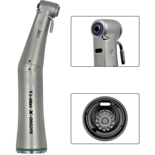 Dental LED Optic Fibre Contra Angle Low Speed Handpiece Dental Air Turbine Ti-MAX X-DSG20L 20:1