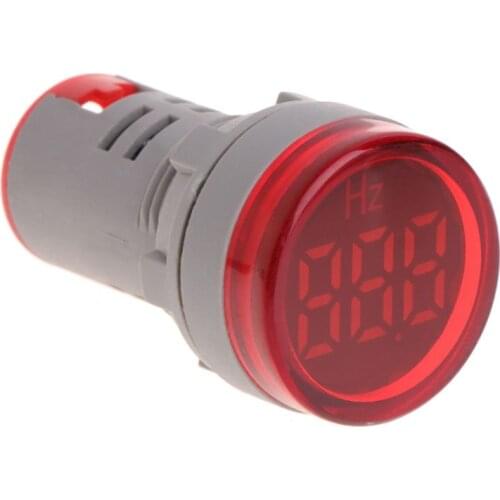 22mm LED Display AC Frequency Meter Electricity Indicator Hz Light