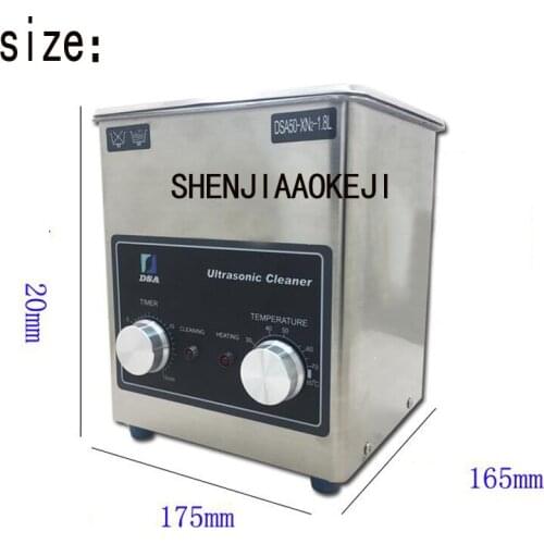 Ultrasonic cleaner 1.8L capacity Heating timing high power Industrial stainless steel cleaning machine 220V