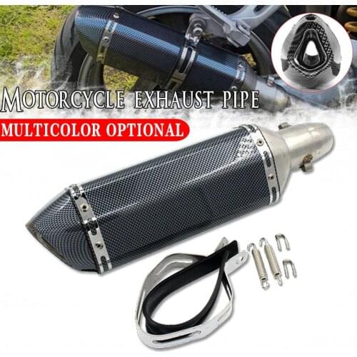 For YAMAHA NMAX 125 155 NMAX125 NMAX155 51mm Universal Motorcycle Scooter Modified Slip Rear Carbon Fiber Exhaust Pipe Muffler