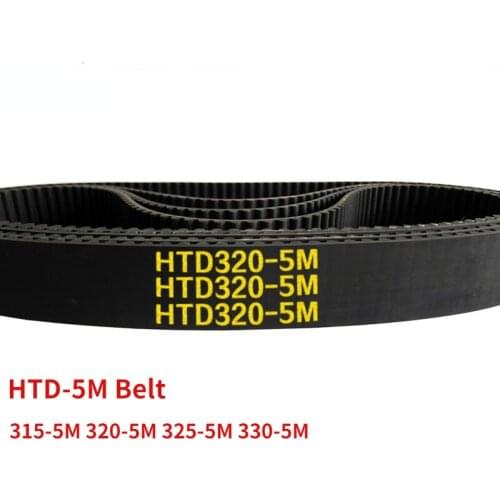 Arc HTD 5M Timing belt C=315/320/325/330 width10/15/20/25mm Teeth 63 64 65 66 HTD5M synchronous Belt 315-5M 320-5M 325-5M 330-5