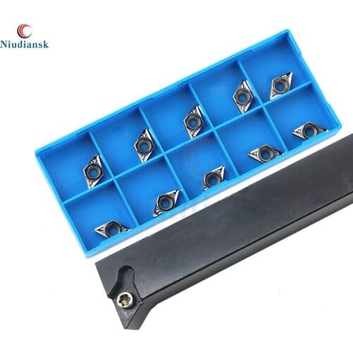1pc SDFCR1212H07 External Turning Tool Holder SDFCL1212H07 Arbor CNC Lathe Tools 10pcs DCMT0702 Carbide Inserts Lathe Tools Suit