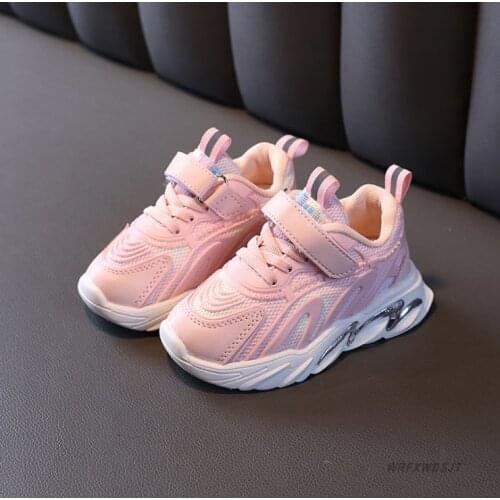 2021 Autumu Childrens Fashion Sports Shoes Boys' Running Leisure Breathable Outdoor Kids Shoes Lightweight Sneakers Shoes 21-30