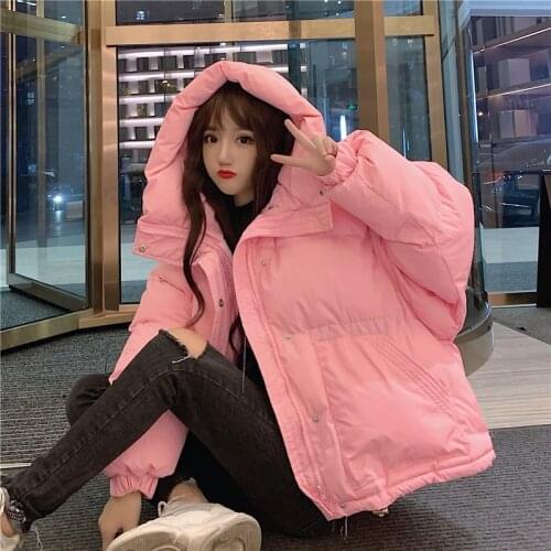 2021 Winter Jackets Woman High Quality Down Cotton Coats Famale New Warm Hooded Parkas Women Korean Stylecasaco Feminino SQQ165