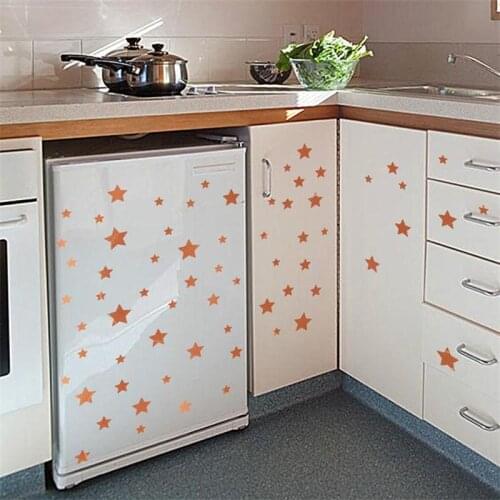 65pcs/set Bronze Gold Stars Wall Stickers For Kids Rooms Home Decor Little Star Wall Decals Baby Nursery DIY PVC Sticker Mural