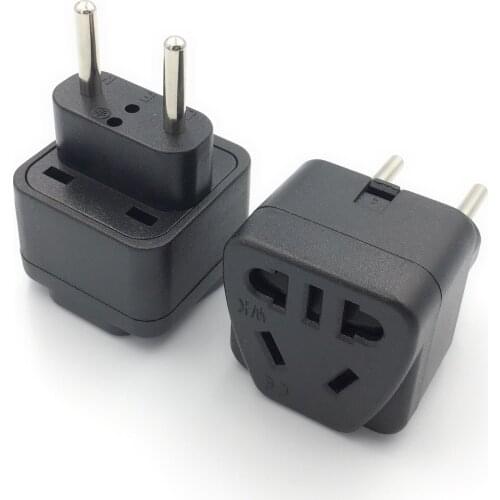 10A 250V Europe 2 Pins Electrical AC Power Adapter Plug Chinese Universal EU AU 2 Pin Travel Adaptor Plug Socket Converter