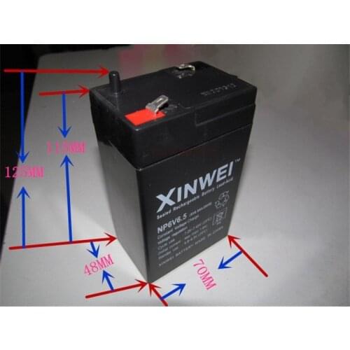 Free shipping 1pcs 6V 6.5Ah lead acid battery rechargeable battery electronics said the battery Childrens car battery