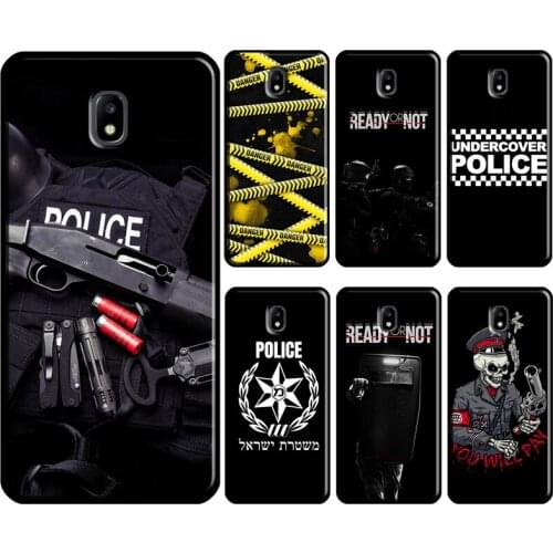 Police Symbol Case For Samsung Galaxy J4 J6 Plus A6 A7 A8 A9 J8 2018 A3 A5 J3 J7 2017 J1 J5 2016 Cover