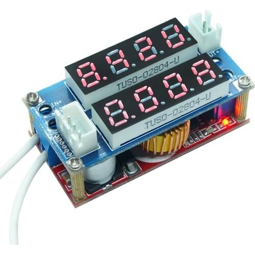 DC 5A LED Digital Voltmeter Ammeter Display Step Down Charging Board non-isolated Constant voltage current Power supply Module