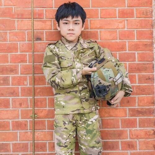 Outdoor childrens new camouflage clothing CP camouflage work clothes for men and women