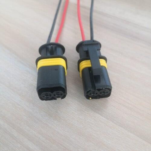 2 Pin/Way EFI Start Relay Start Motor Relay Deceleration Starter Socket Plug Connector With Harness Pigtail For Bosch