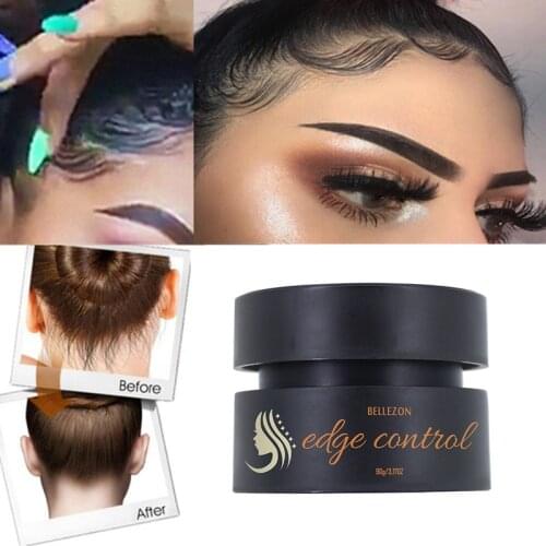 Broken Hair Finishing Anti-Frizz Hair Fixative Refreshing Hair Oil Solid Wax Cream Edge Control Long-lasting Hair Styling Women