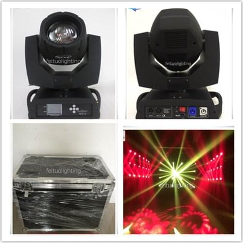 H- (4+fly CASE) Best selling Touch Screen Beam 7r Moving Head Light 230w zoom prism dmx strobe super fast speed
