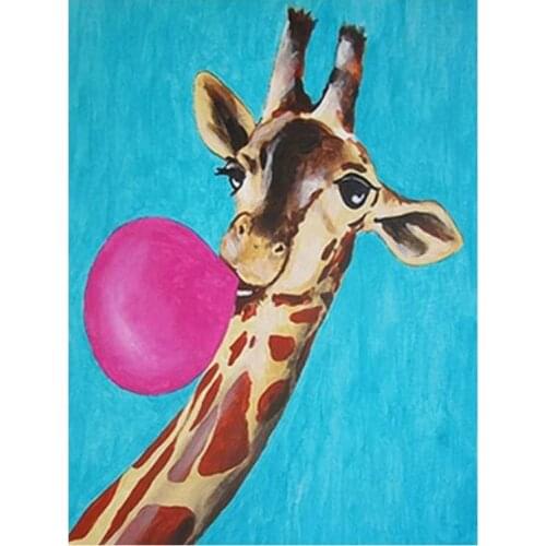 HJMGL Diamond Painting Giraffe DIY 5D Full Drill Cross Stitch Crystal Rhinestone Embroidery Diamond Art Painting Home Wall Decor