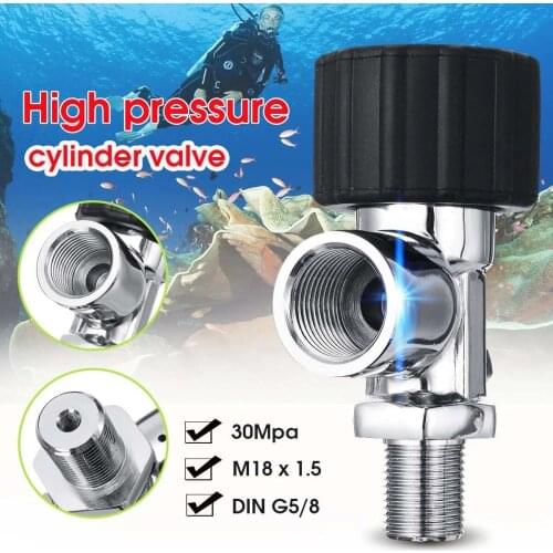 PCP Scuba Diving Valve M18x1.5 30Mpa Air Filling Station Refill Adapter for Carbon Fiber Oxygen Cylinder