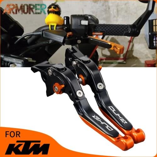 Motorcycle Accessories CNC Aluminum Folding Adjustable Brakes Clutch Levers For KTM 690 DUKE 690 DUKE R 2012 2013