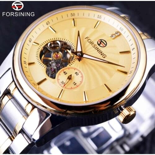 Forsining 2016 Classic Series Sapphire Mirror Tourbillion Designer 316L Stainless Steel Mens Automatic Watches Top Brand Luxury