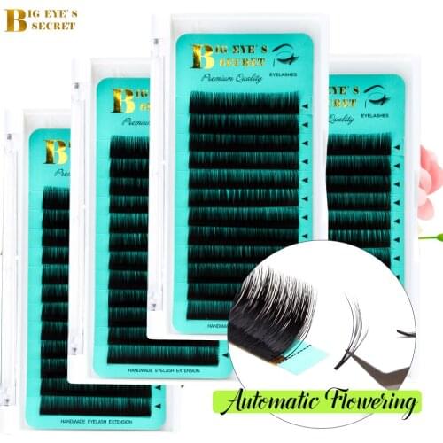 Premade Fans Handmade Eyelashes Extension Austomatic Flowering Fast Self-Making Fans Volume Lashes Free Shipping